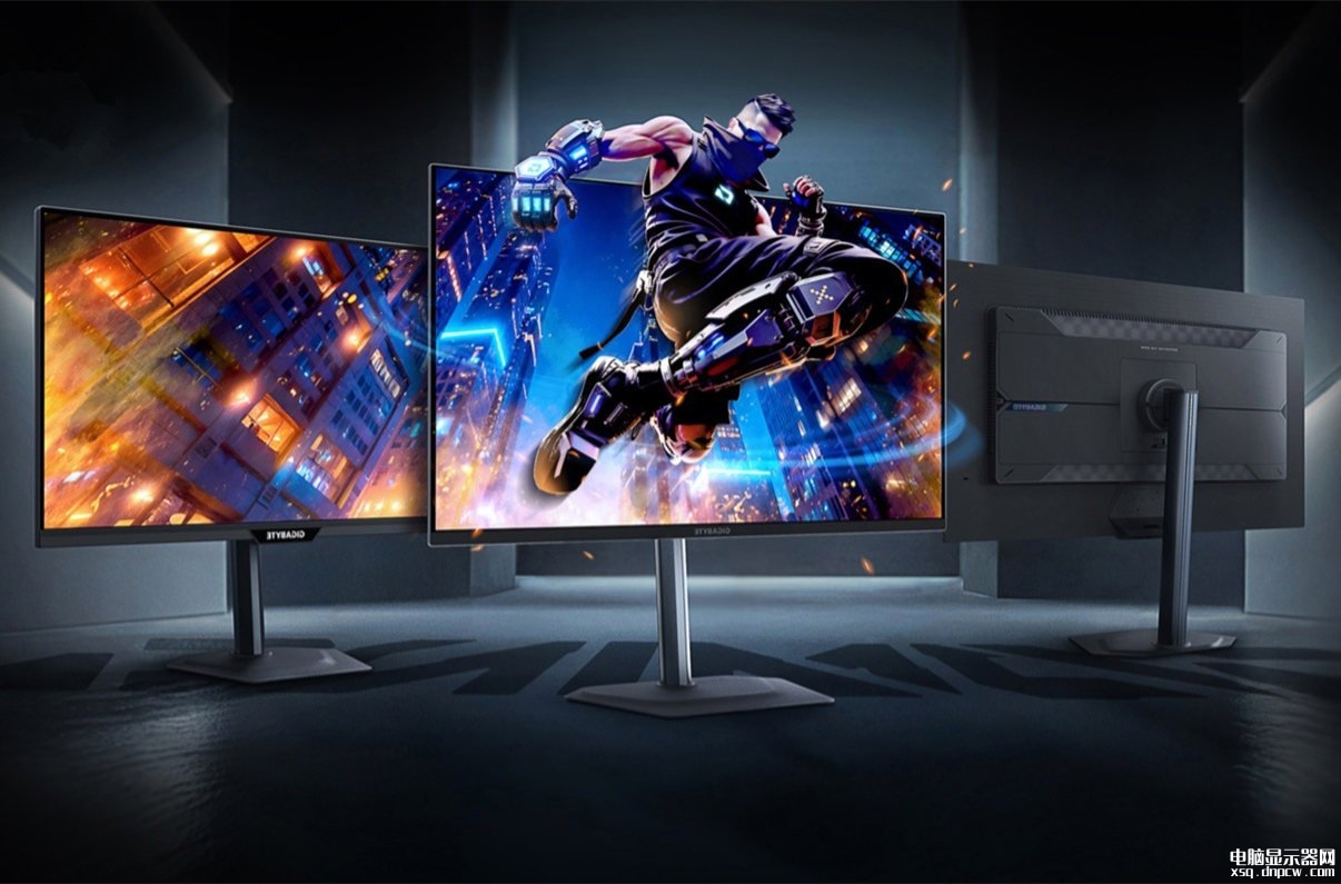 技嘉M27UP显示器发布 27英寸+FHD 320Hz+4K 160Hz双模，权威硬件评测网站,www.dnpcw.com